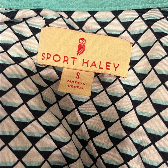 Sport Haley Sleeveless Navy, White & Teal Women's Top - Picture 5 of 5